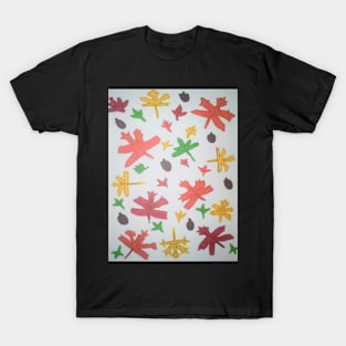 Autumn Leaves Pattern T-Shirt